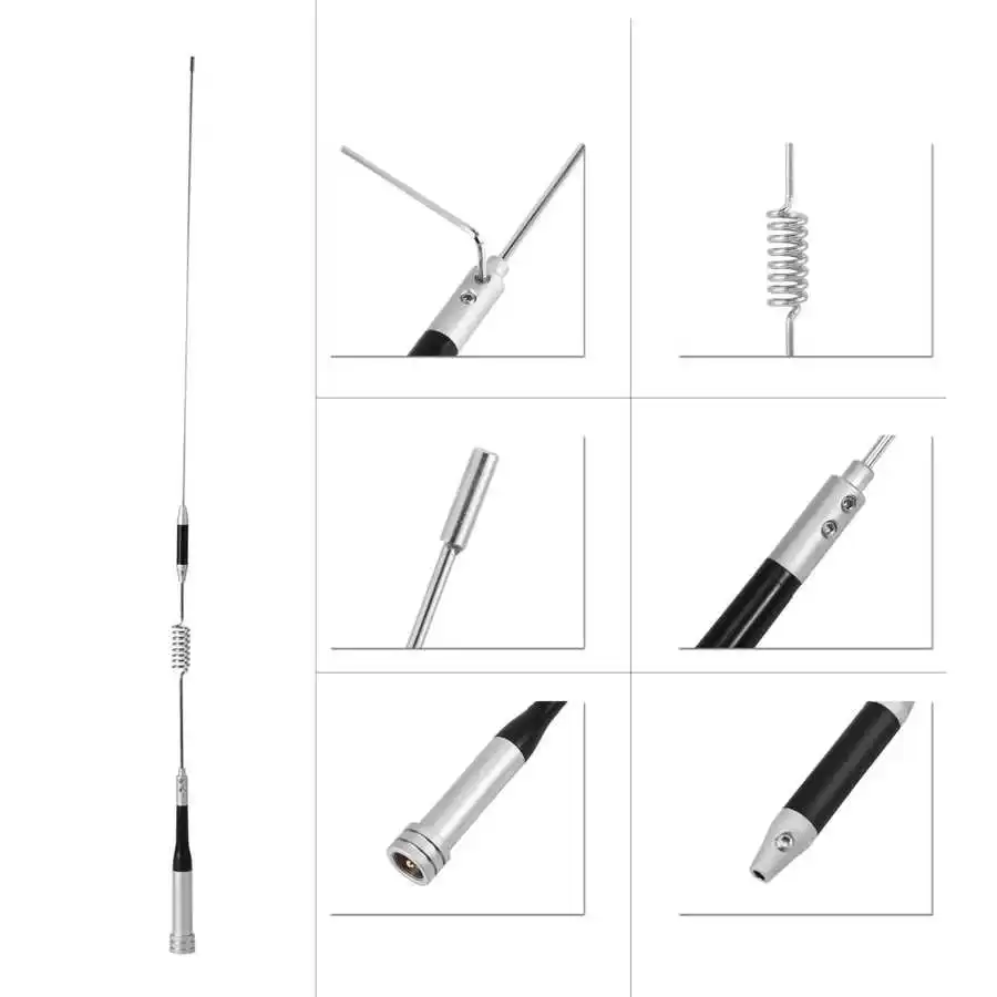 SG-M507 двойная VHF/UHF 100 Вт Автомобильная Мобильная радиоантенна 144/430 МГц Серебряная AU