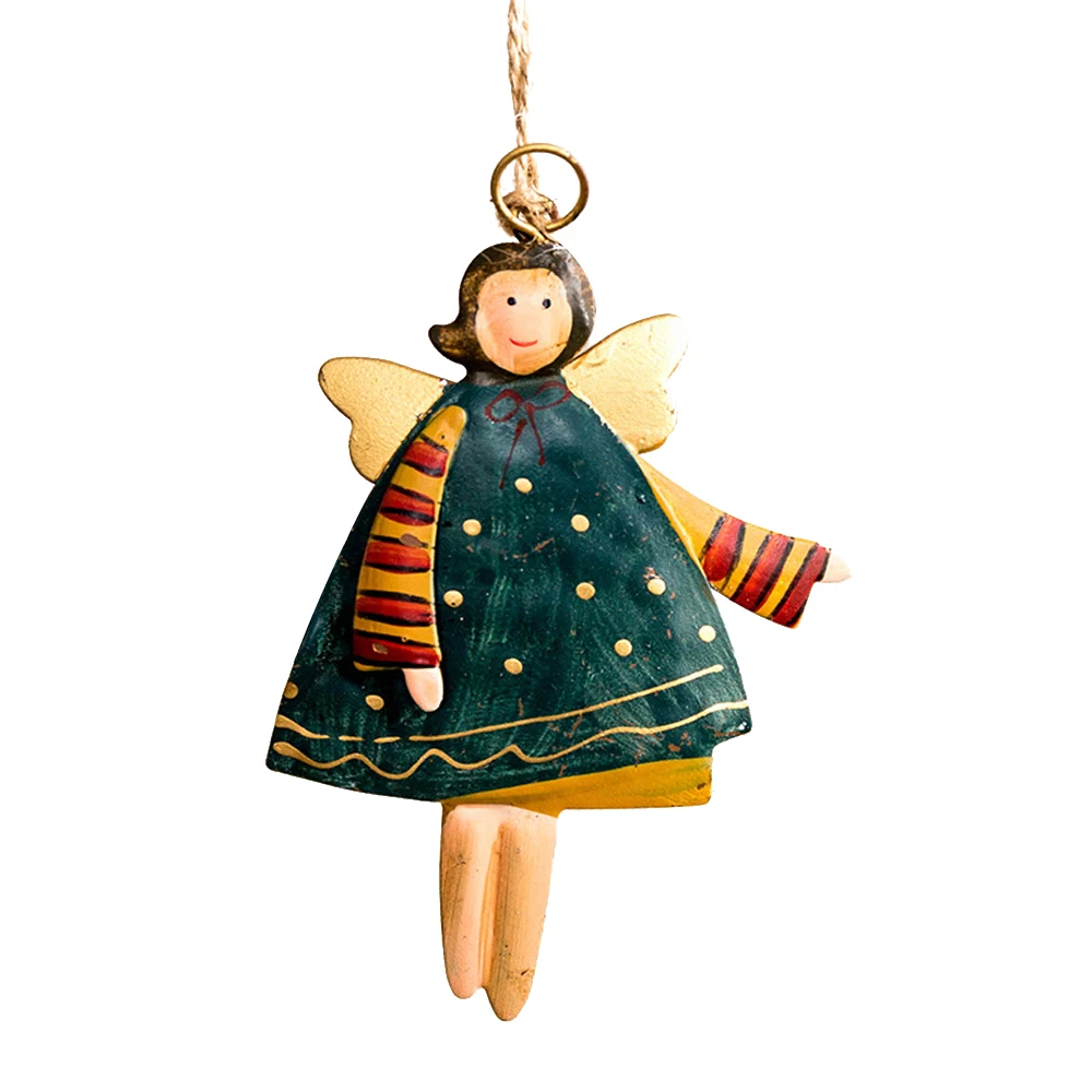 

Iron Santa Claus Hanging Angel Hanging Christmas Hanging Party Decorations Xmas Tree Decoration Metal Pendants Beautiful