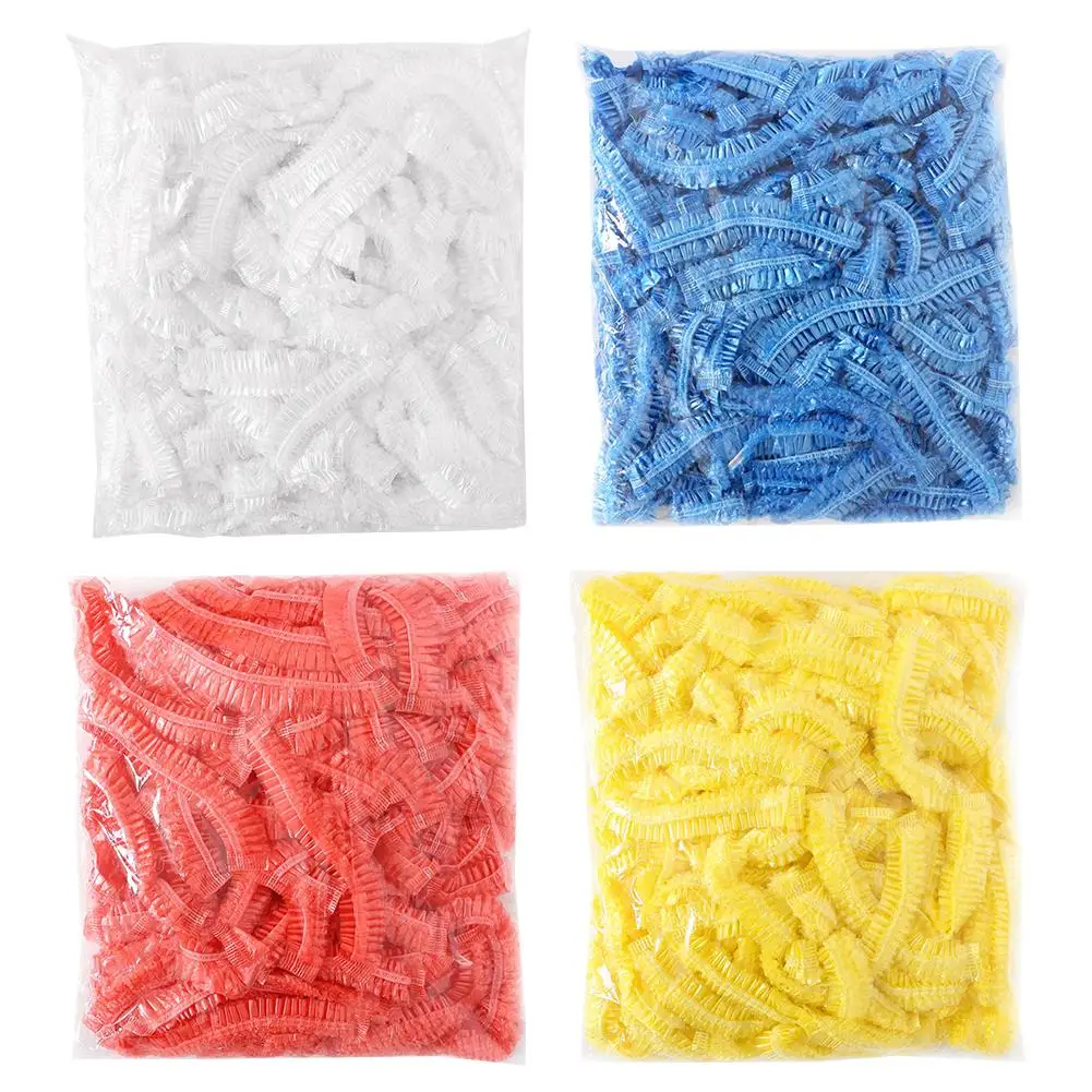 100pcs Microblading Accesories Permanent Makeup Disposable Hair Net Caps Sterile Hat For Eyebrow Tattooing Dyeing Tools | Шиньоны и