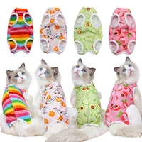 spring summer pet cat accessories sterilization suit anti licking surgery after recovery pet care breathable clothes