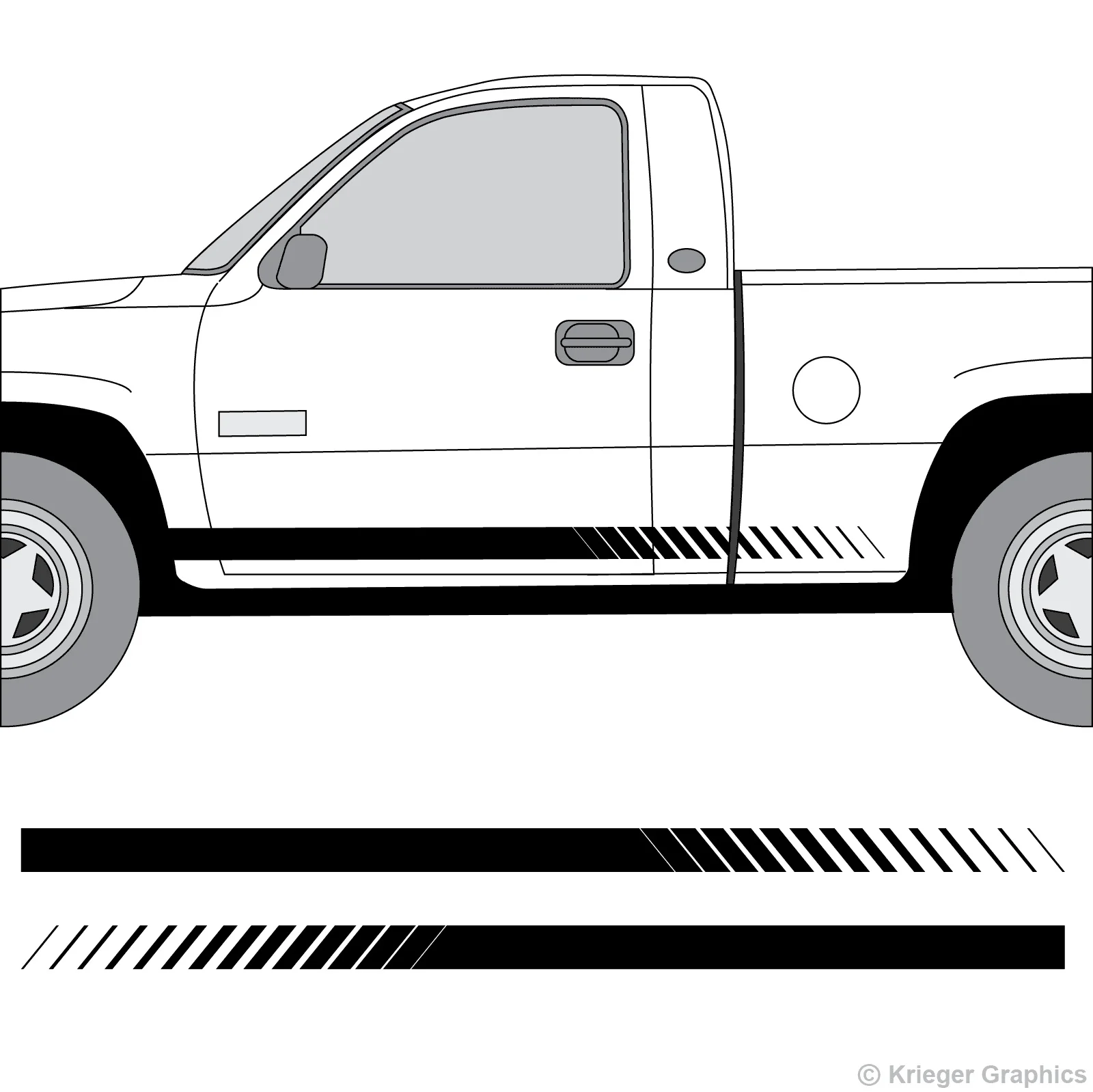 Для 2 шт/1 пары Chevy Silverado GMC Sierra выцветшие рокерские панели гоночные полосы