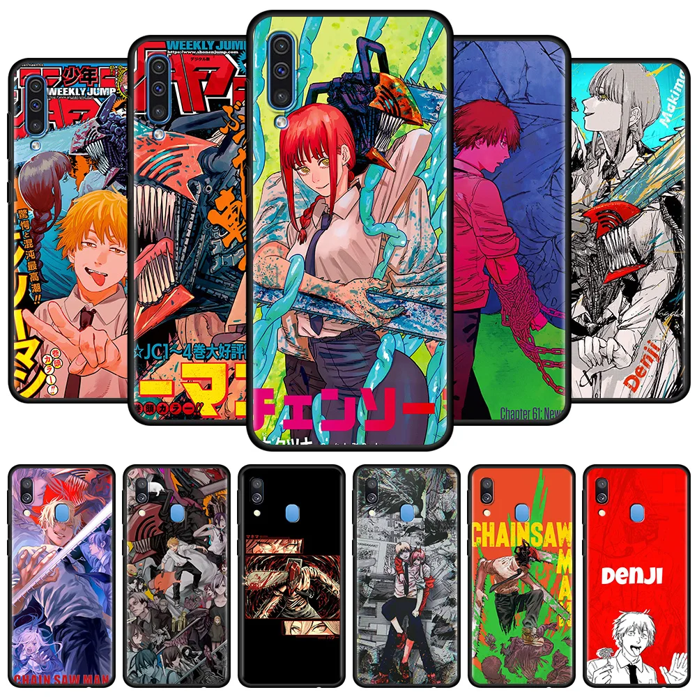 Anime Chainsaw Man Silicone Case For Samsung Galaxy A50 A70 A10 A30 A20e M31 A20 A10s A40 M30s M51 M31s M32 M12 TPU Phone Cover