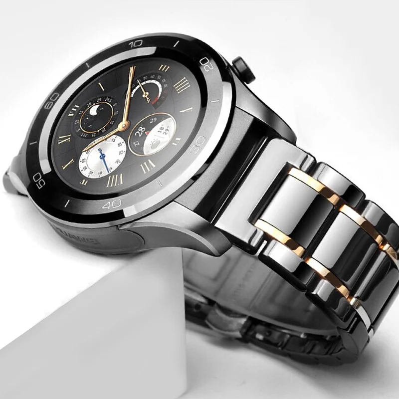 Ремешок керамический для смарт-часов Huawei Watch GT/GT2 46 мм люксовый браслет Amazfit Stratos 3