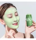 Новый Тип однотонный маски палки натуральный Зелёный чай Баклажан Facail Маска масло Управление для удаления угрей, акне глубокое очищение маска TSLM1