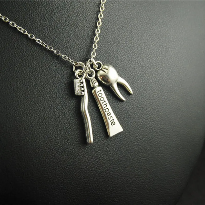 Креативные ювелирные изделия подвески для зубных гигиенистов щеток паст