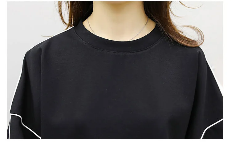 4xl женский спортивный костюм, повседневные спортивные комплекты, женские Лоскутные толстовки, Толстовка и спортивные штаны, комплект из 2 предметов, весна-осень, набор для бегунов