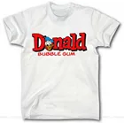 С принтом Дональд Дак футболки футболка S-XXXL пузырь жевательной резинки Ретро 70 х 80 90 Легенда Harajuku Для мужчин топы, футболки