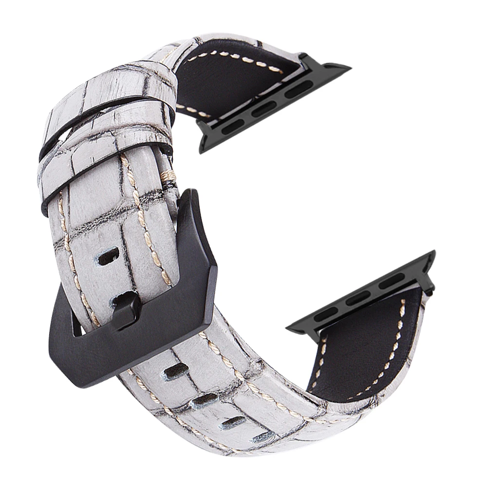 Genuine Leather strap for Apple watch band 44 40 41mm iWatch band 45 42 38mm Leather watchband bracelet Apple watch 7 6 se 5 4 3