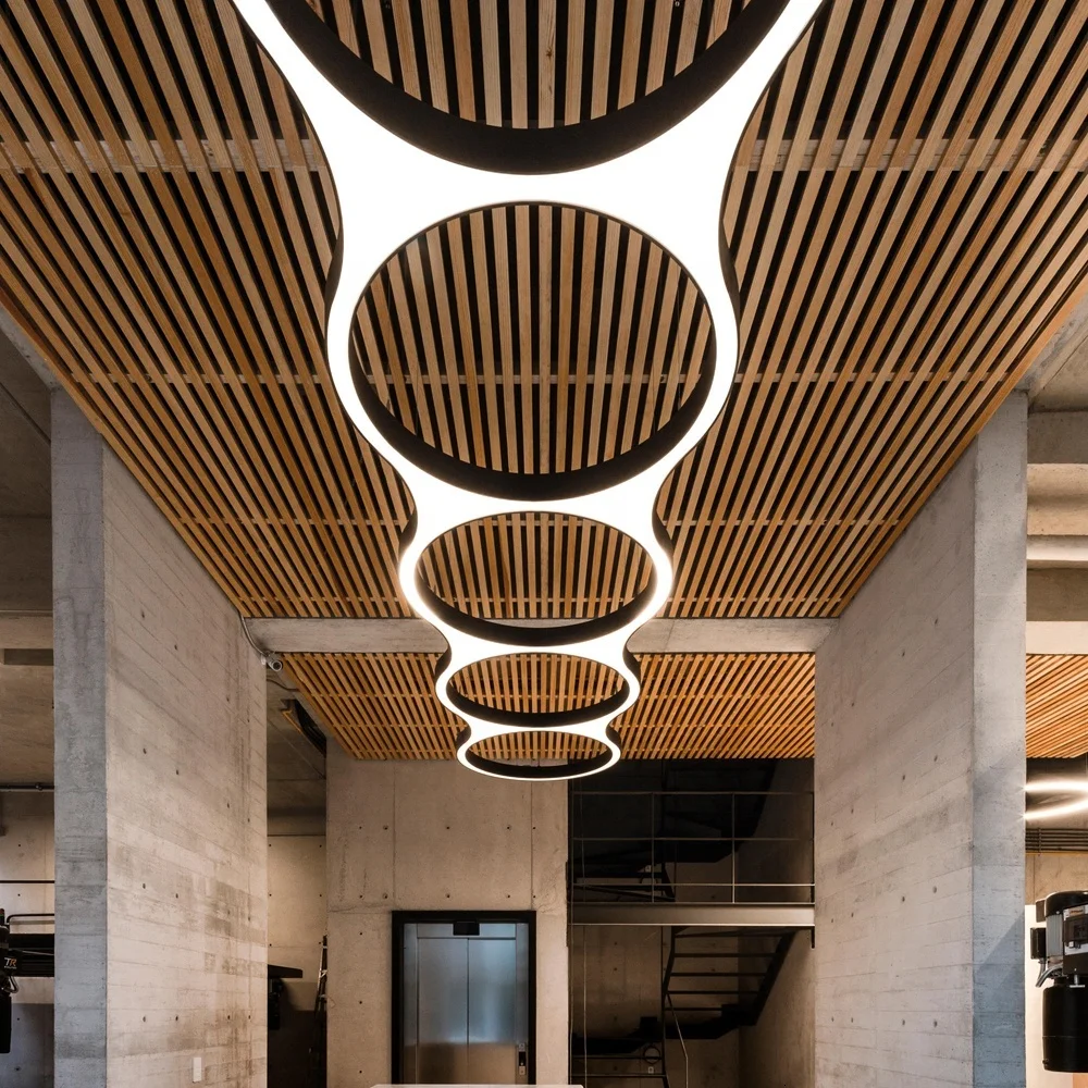 Подгонянный светодиодный подвесной светильник гетеротичный офисное освещение