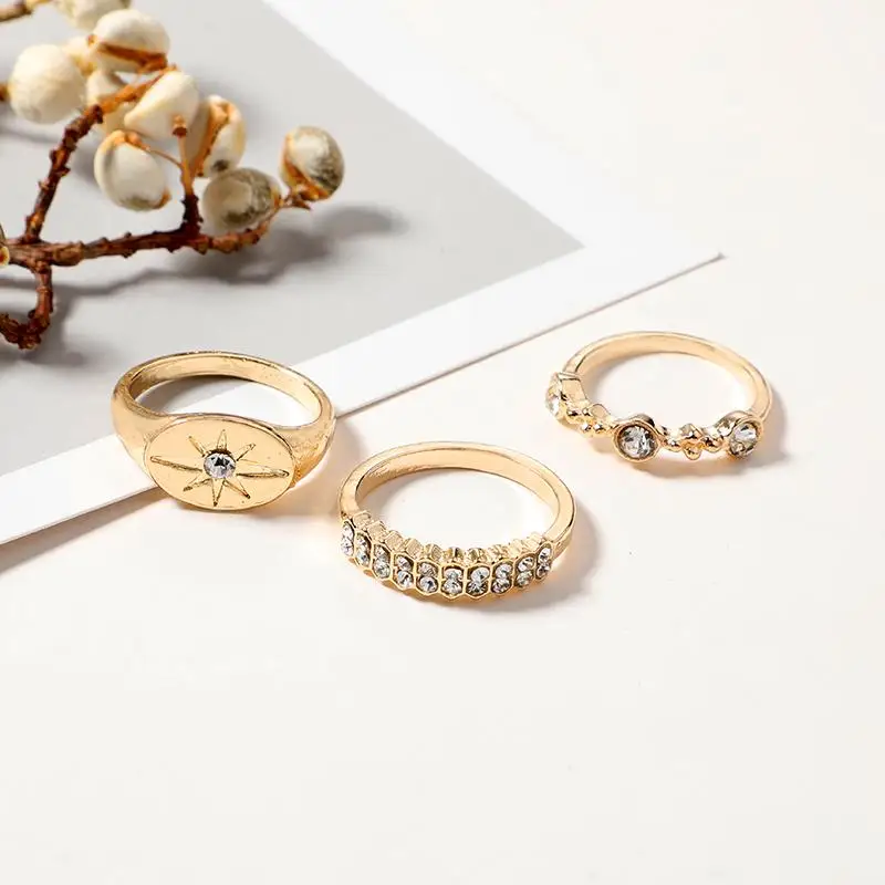 Мода палец комплект колец на фалангу для женщин кольцо ювелирные изделия |