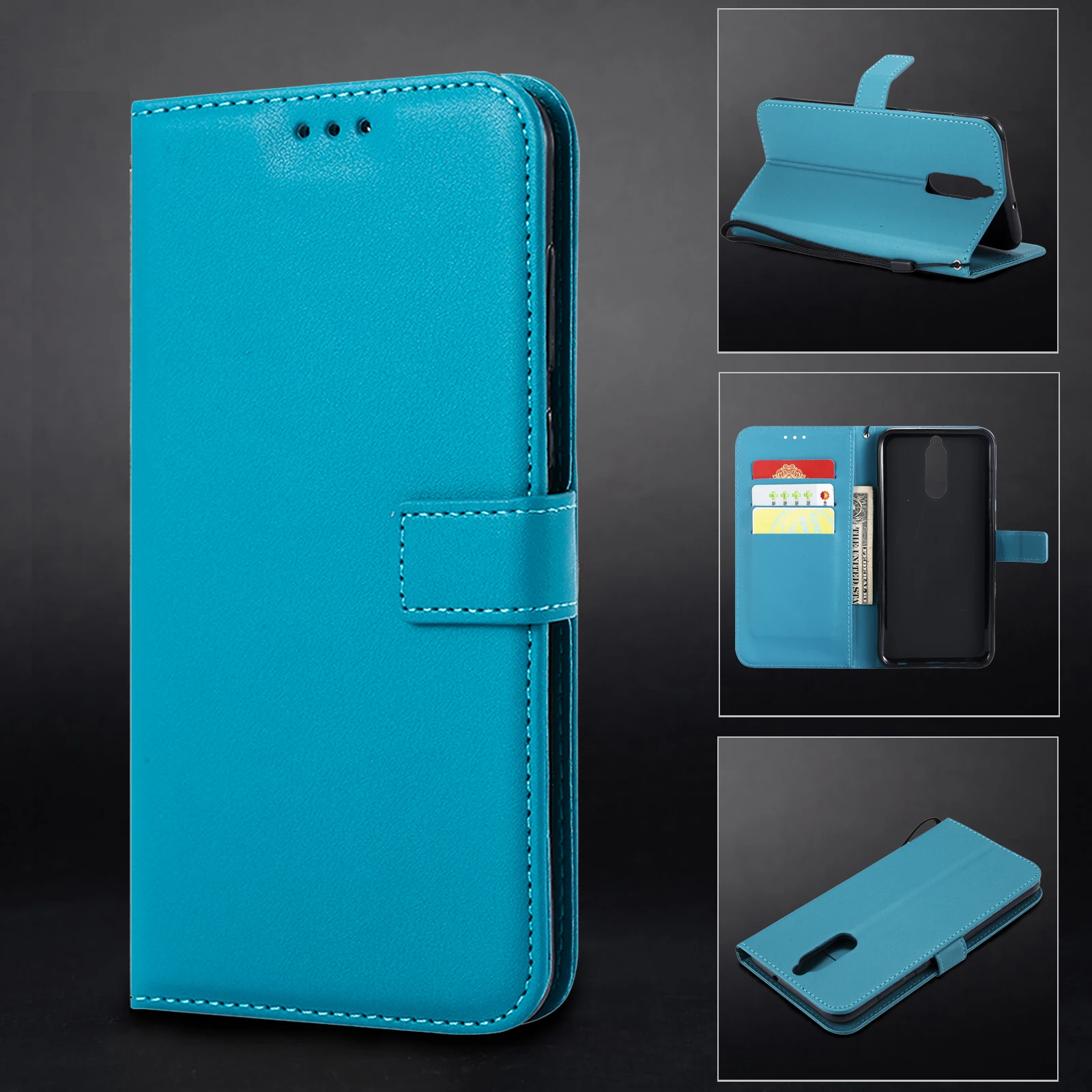 

Leather Flip Case For Huawei Mate 7 8 9 9Pro 10 20 30 Lite Pro Y5P Y6P Nova 3i 2i 3E Y6 Y3 Y5 2017 GR3 Card Slots Cover Stand