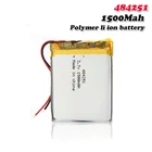 3,7 V 1500mAh 484251 504050 литиевая полимерная аккумуляторная батарея для планшетного ПК Bluetooth гарнитура игрушки навигационные инструменты MP4