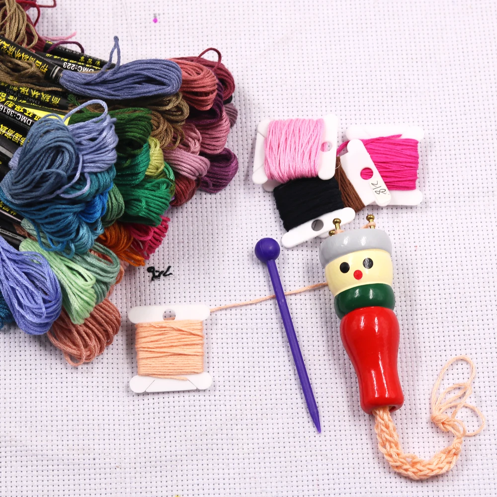 1 шт. пряжа шерсть вязальщица дерево Вязание Долли Ремесло ткацкий станок Веревка