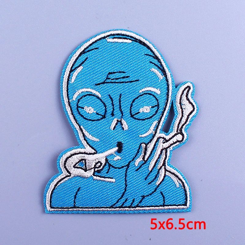 

Space UFO Clorhing Sickers Aliens Patch Embroidered Patches for Clothing Parches ufo Stripes Badges Iron on Patches for Clothes