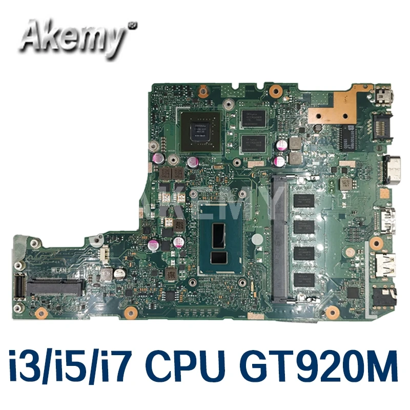 

Akemy X302LJ MAIN_BD._4G i3/i5/i7 CPU GT920M V2G 90NB07V0-R00010 Motherboard For Asus X302LA X302LJ Laptop Mainboard 100% Tested