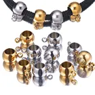 20 шт.лот отверстие из нержавеющей стали 3 4 5 мм цвета: золотистый, серебристый Шарм Подвеска Разъемы Браслет Бусины Diy браслет ювелирных изделий