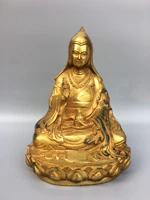 9chinese folk collection old bronze gilt tsongkhapa buddha tibetan buddha sitting buddha enshrine the buddha ornaments
