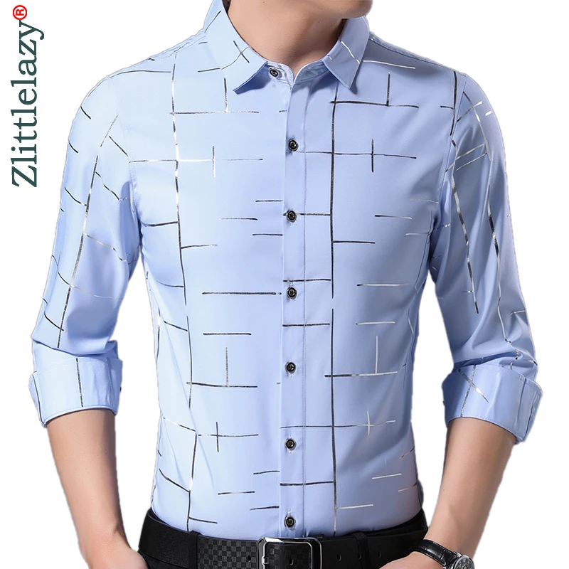 2021 брендовая повседневная роскошная в полоску с длинным рукавом приталенная