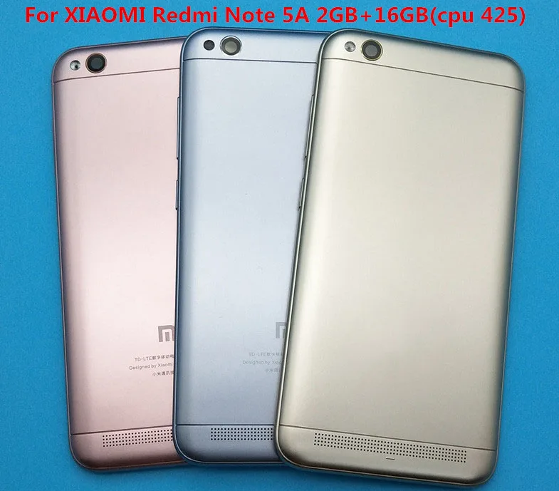 Новая задняя крышка корпуса для XIAOMI Redmi Note 5A 2 ГБ + 16 Гб (ЦПУ 425) сменный корпус