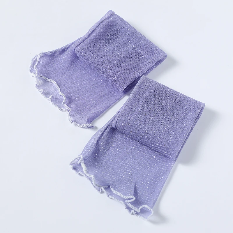 

Summer Fashion Lady Gauze Sun Protection Sleeves Gloves Women Thin Long Fingerless Arm Warmers Sunscreen Uv Breathable Mittens