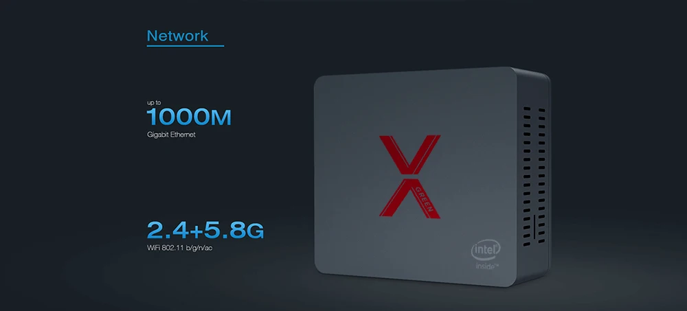 Beelink BT3-X мини-компьютер Intel Celeron J3355 Windows 10 Мини компьютер 4 Гб LPDDR4 64 Гб eMMC BT4.0 RJ45 1000 м