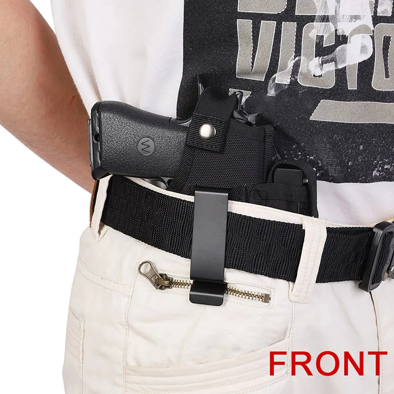 

(Tactical) Waist Belt Holster Right Left Handed Cuttable (Concealed) Pistol Carry Case Pouch For Magazine Flashlight