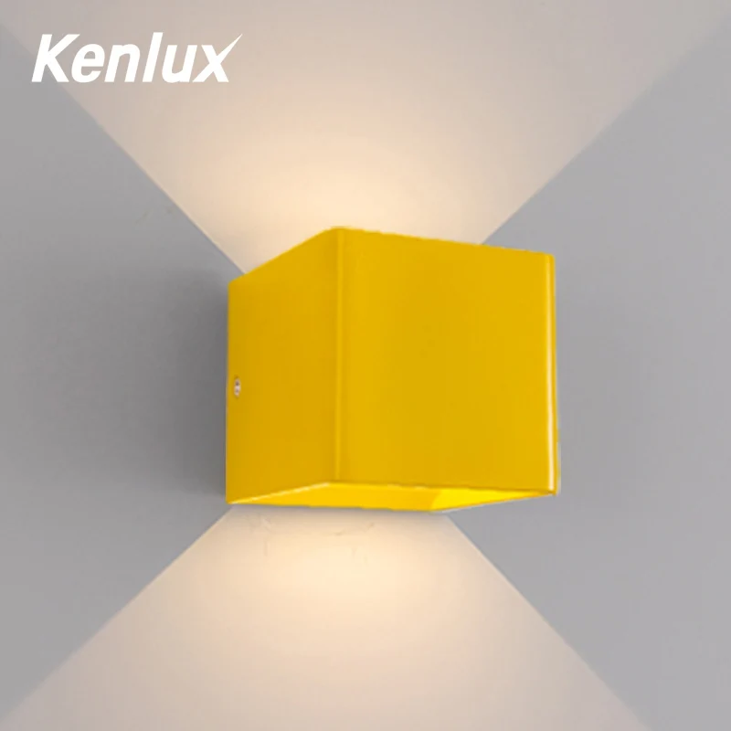 Kenlux 5 Вт Скандинавская настенная лампа Светодиодная алюминиевая цветная
