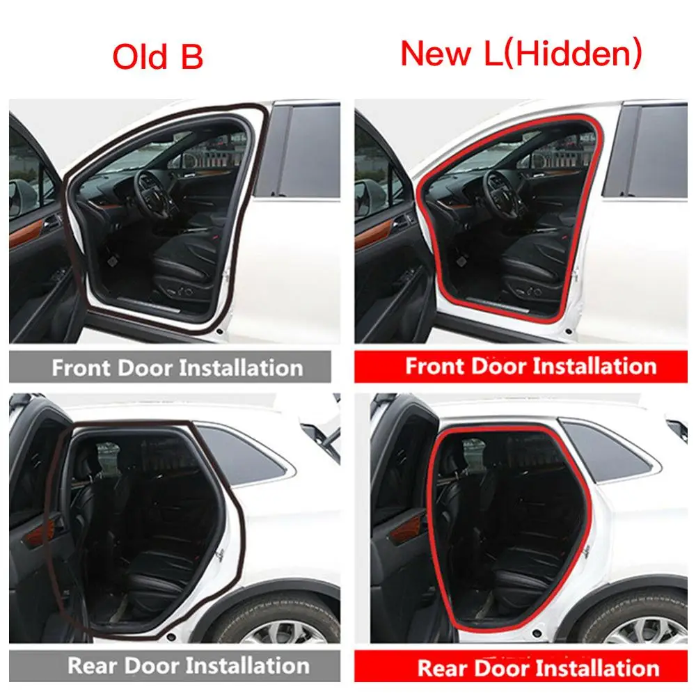 

15M/5M Per Roll L Shape Seal Strip Car Door Hood Trunk Trim Edge Moulding Rubber Weatherstrip