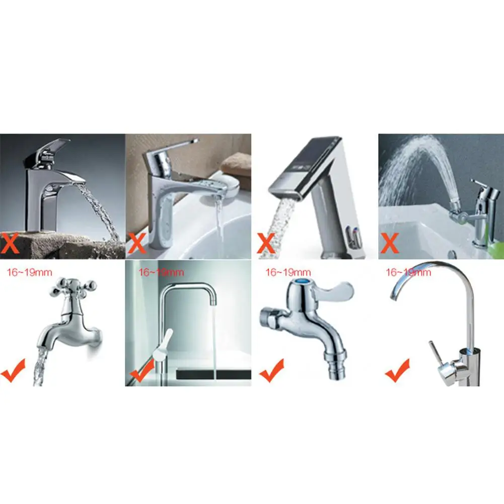 

360 Degree Swivel Kitchen Faucet Tubs Bathroom Water Saver Tool Hand Washing Faucet Extender Rotating Faucet Aerator