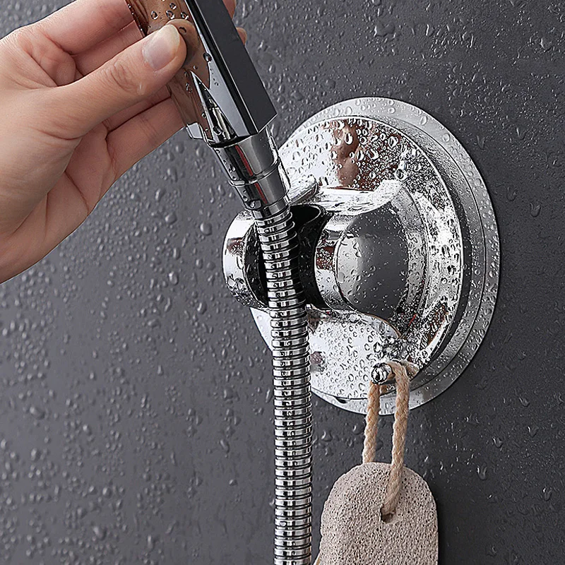 

Shower Head Holder Shower Bracket Wall Mounted No-drill Shower Holder Bathroom Accessory Shower Bracket Easy To Use