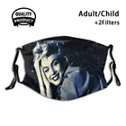 Мэрилин Монро  Синяя Мэрилин поп-культура богиня многоразовая маска для рта с фильтром крутые смешные маски Мэрилин Монро Синяя