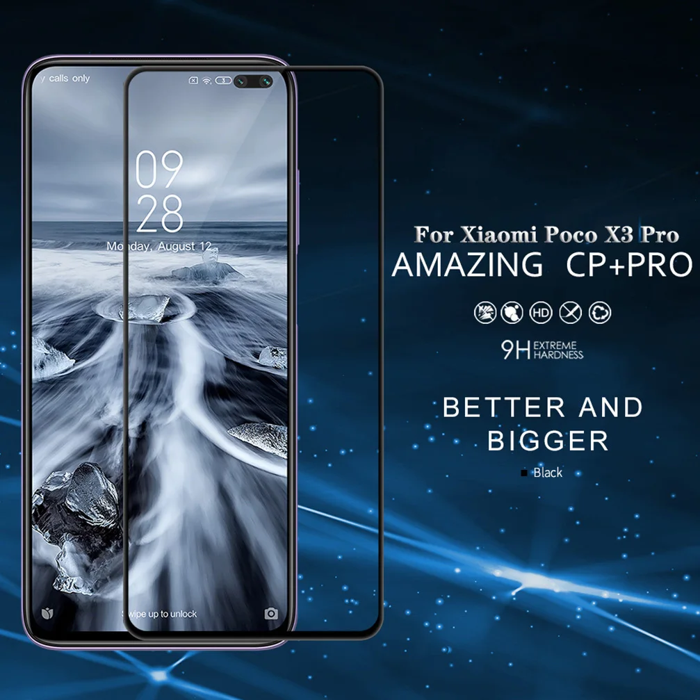 For Xiaomi Poco X3 Pro Glass NILLKIN CP+PRO H/H+Pro XD CP+MAX Tempered Glass For Xiaomi Poco X3 Pro Screen Protector Film