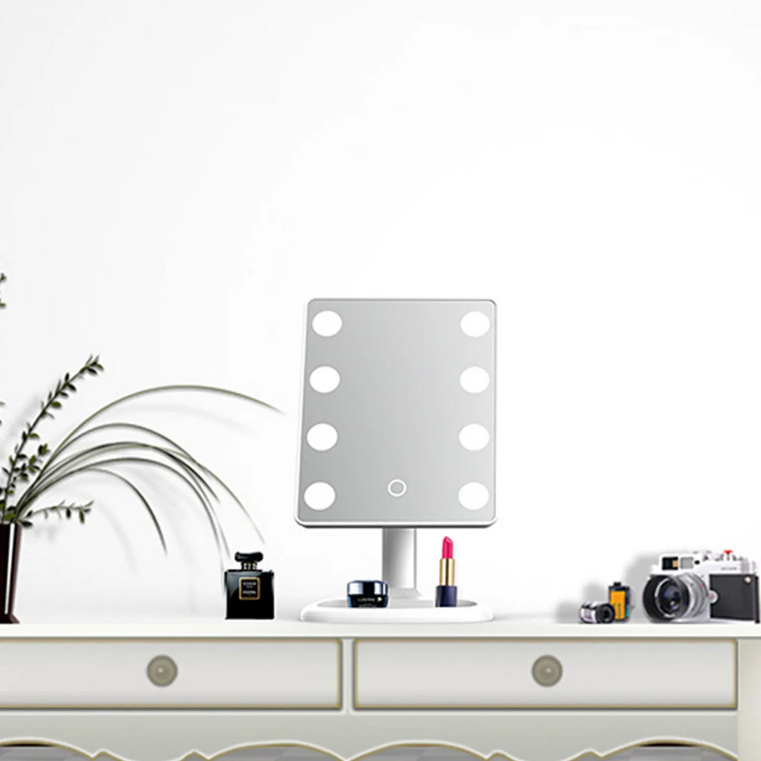 Косметическое зеркало регулируемый светодиодный 8 ламп 2020|Зеркала для макияжа| |