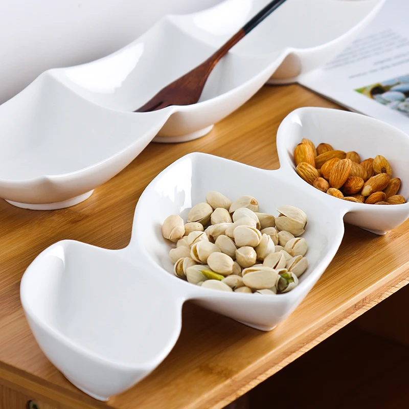 Bone China Тарелка Белая Керамическая С Dim Sum тарелка домашняя Deocr рождественские тарелки тарелка для фруктов десертный поднос посуда