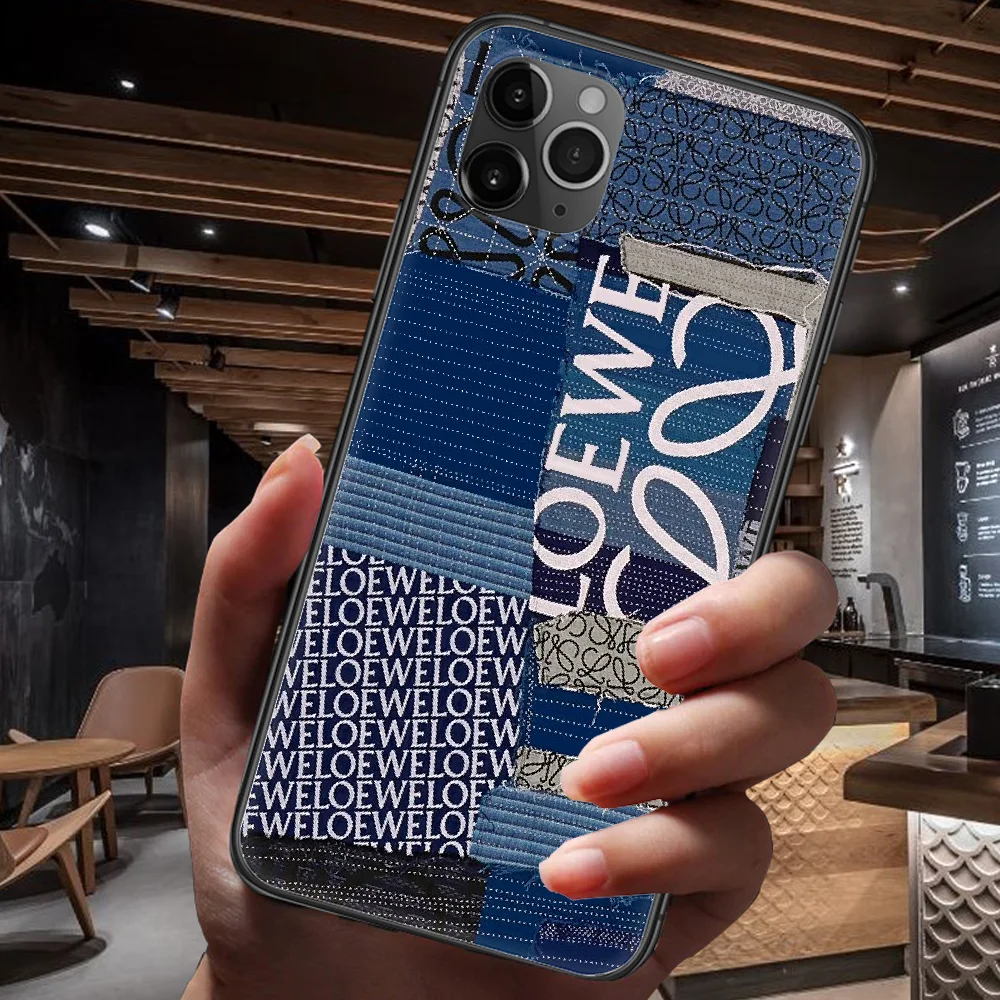 

Spanish Luxury Brand Phone Case For Iphone 4 4s 5 5S SE 5C 6 6S 7 8 Plus X XS XR 11 12 Mini Pro Max 2020 black Funda Fashion