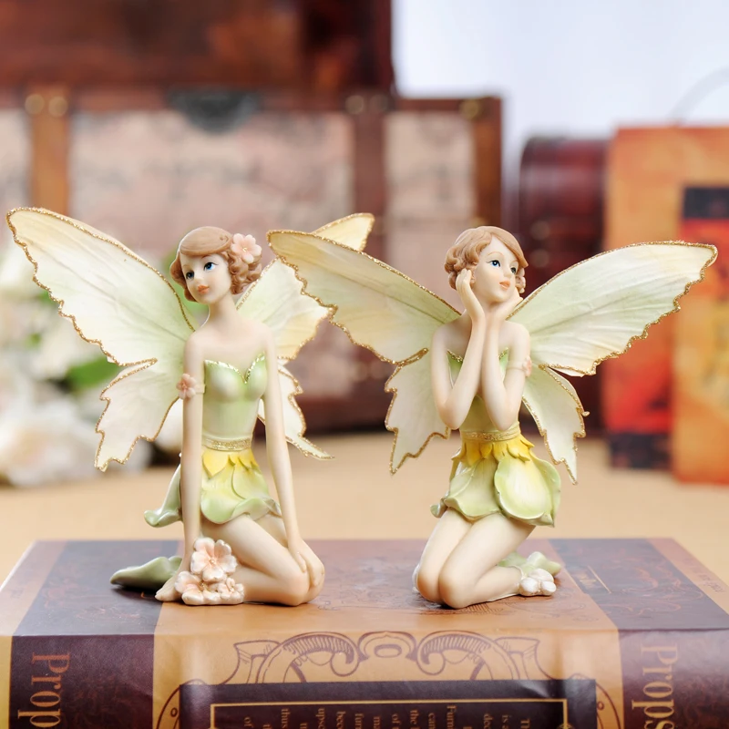 

Home Decoration Angel Beautiful Fairy Doll Wedding Gift Figura Home Garden Home And Garden Angels House Ornament Angel Miniature