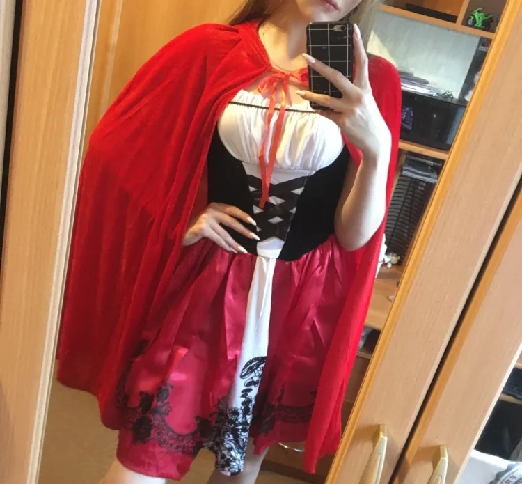 Новый роскошный мягкий чехол с маленькой красной накидкой капюшоном платье