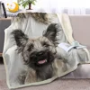 BlessLiving Irish Wolfhound Sherpa Bed Blanket Animal Throw Blanket 3D Dog Soft Plush Bedspreads Puppy Bedding 150x200 Dropship 1