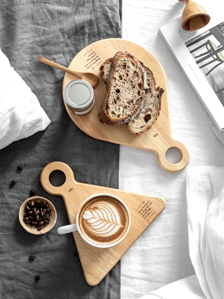 Доска разделочная из натурального дерева тарелки для фруктов ресторан