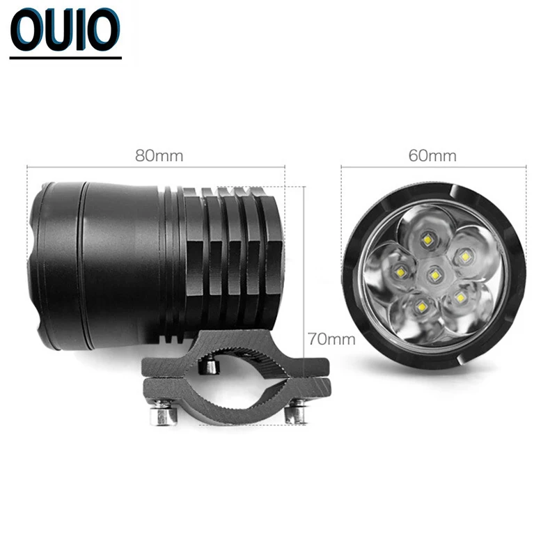 Фары для мотоцикла велосипеда противотуманные фары 25 Вт лампы DRL передняя фара