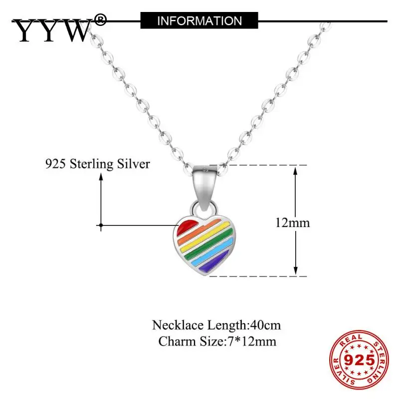 Новинка ожерелья из стерлингового серебра 925 пробы женские Разноцветные