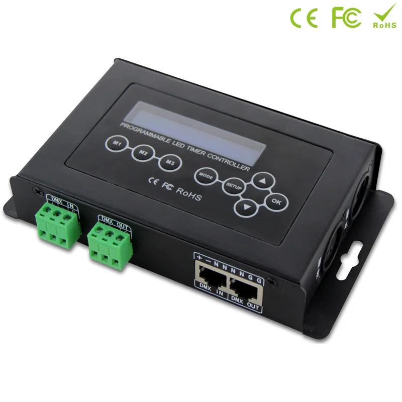 BC-100 DC9V RGB контроллер DMX512 сигнал 170 пикселей светодиодный светильник ЖК-дисплей и RF