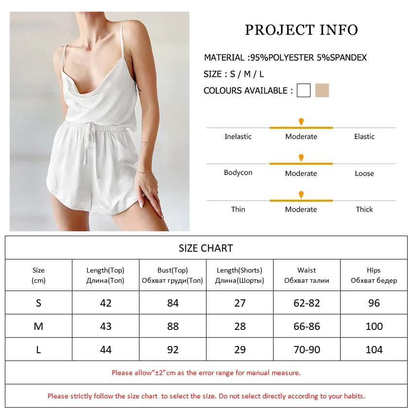 

Sexy Drapped Summer Suit For Women Pajamas With Shorts Low Cut Homewear Set Woman 2 Pieces Spaghetti Strap Sleep Tops 2021