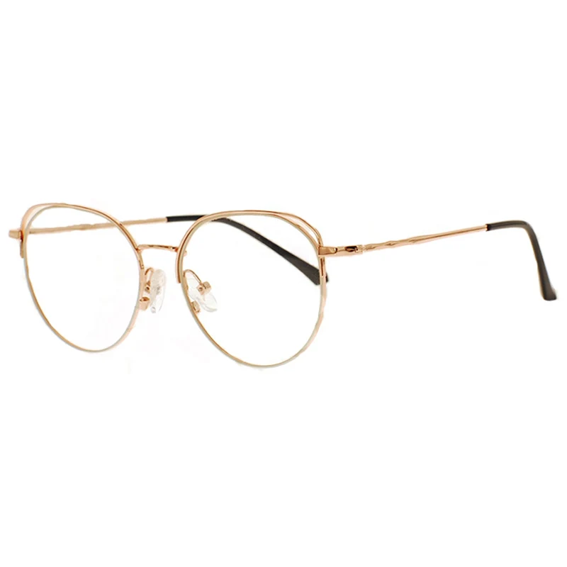 2020 новые модные круглые металлические оправы для очков оптом оптические женщин и