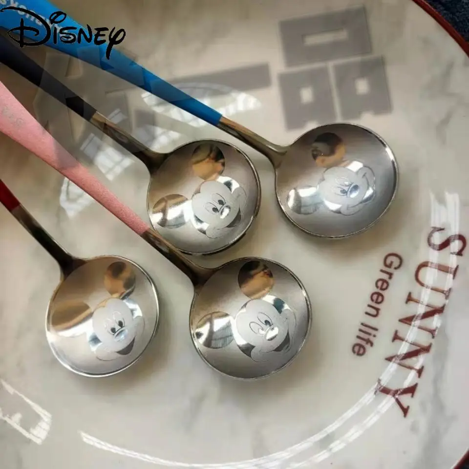 

Disney Stainless Spoon Home Outdoor Portable Boutique Spoon Creative Korean Small Spoon Cute Goddess Couple Gift
