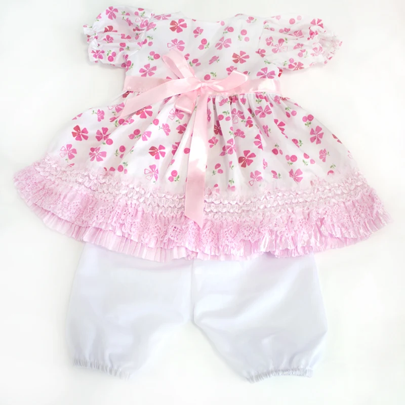 20-23 дюйма Симпатичные для маленьких девочек одноцветное Цвет комбинезон Детские