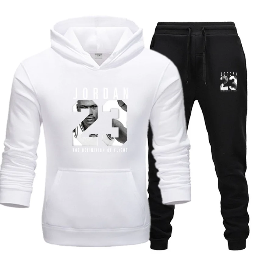 

Jordan 23 Tracksuit Men Sets Winter Hoodies Pants 2 Piece Set 3XL Fashion Hoody Mens Sweatshirt Sporting Joggers Sweatpants Suit