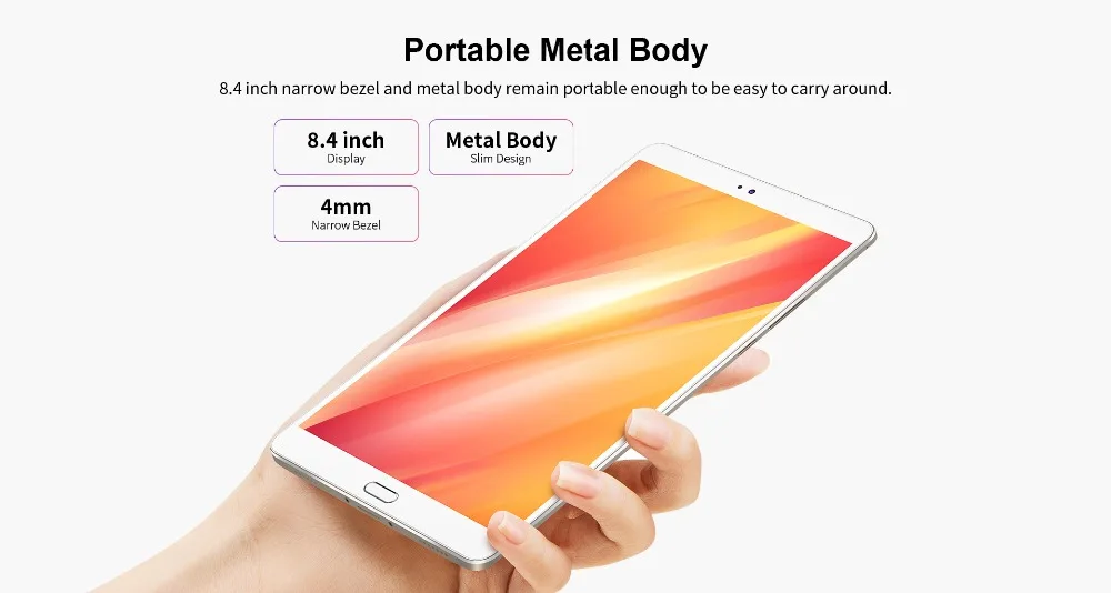 Teclast M8, 8,4 дюймов, 2560x1600, четырехъядерный процессор, 4K видео, g-сенсор, планшеты, 3 ГБ ОЗУ, 32 Гб ПЗУ, Wifi, двойная камера, планшет на Android