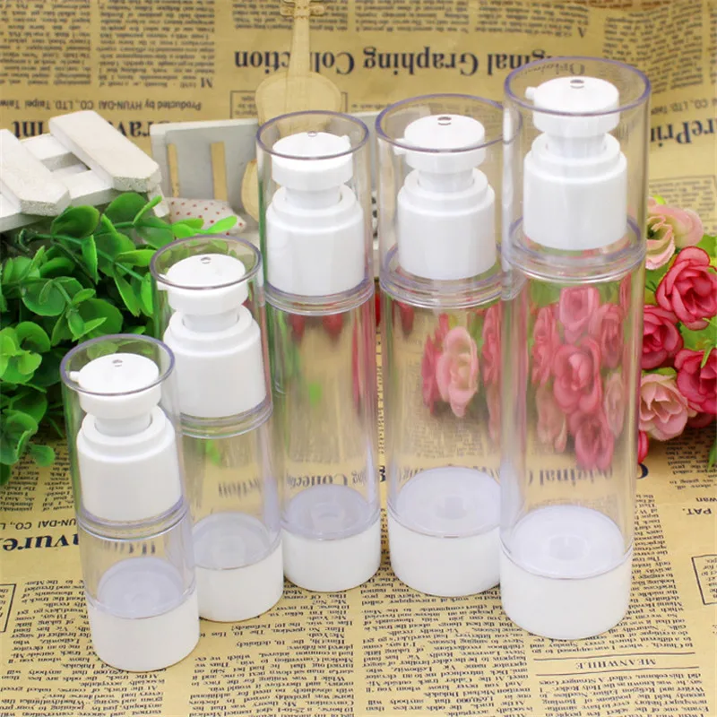 

15ml 30ml 50ml 80ml 100ml Empty Bottles Vacuum Pump Bottles Travel Plastic Lotion Sub-bottling With Pp Cream Airless Bottle