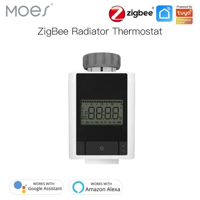 

Умный регулятор температуры ZigBee 3,0 TuyaAPP, бытовой термостат с клапаном, программируемый